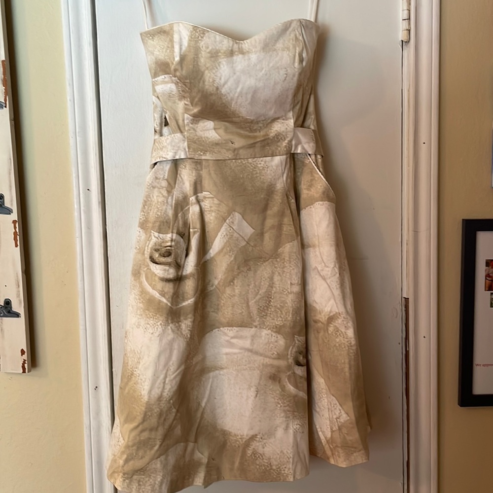 White House Black Market Strapless Dress